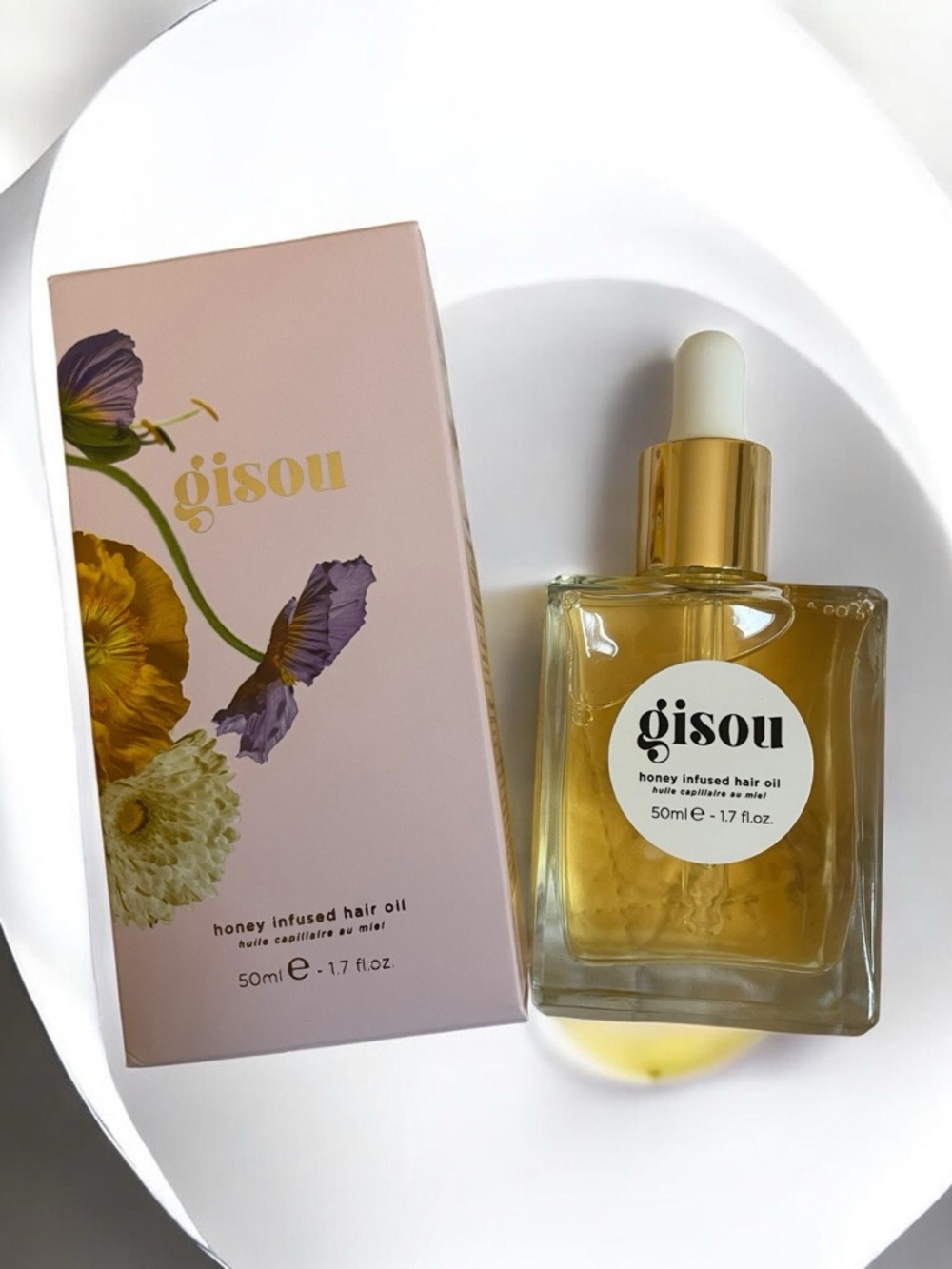 GISOU Honey Infused Hair Oil 50ml | Full Size